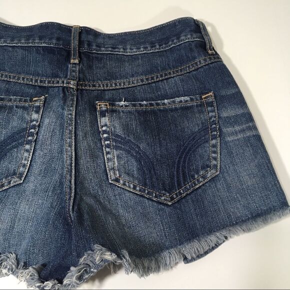 HOLLISTER DISTRESSED HIGH RISE SHORT SHORT 5/27 - Picture 10 of 12
